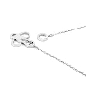 Kissing Lips Link Paradise Silver Necklace Pendant
