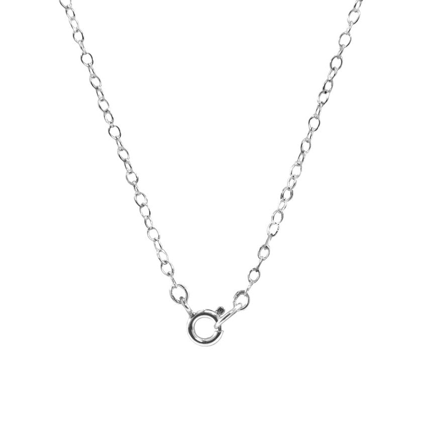 Abbott Round Mini Geometric Silver Necklace Pendant