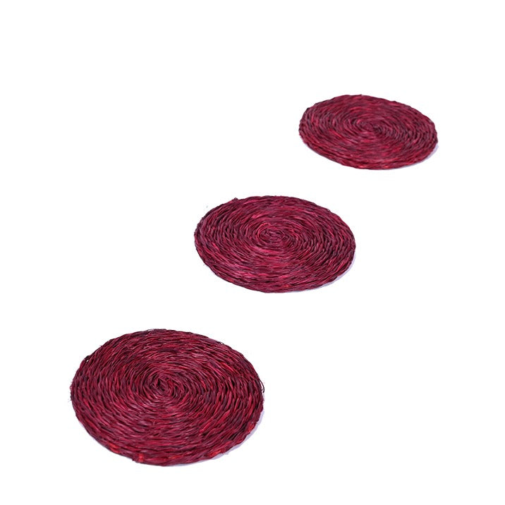 Solid Colour Coasters - Reds
