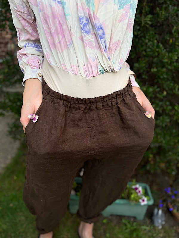 100% Linen Studio Trousers