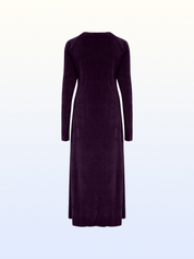 Purple Organic Velour Dress