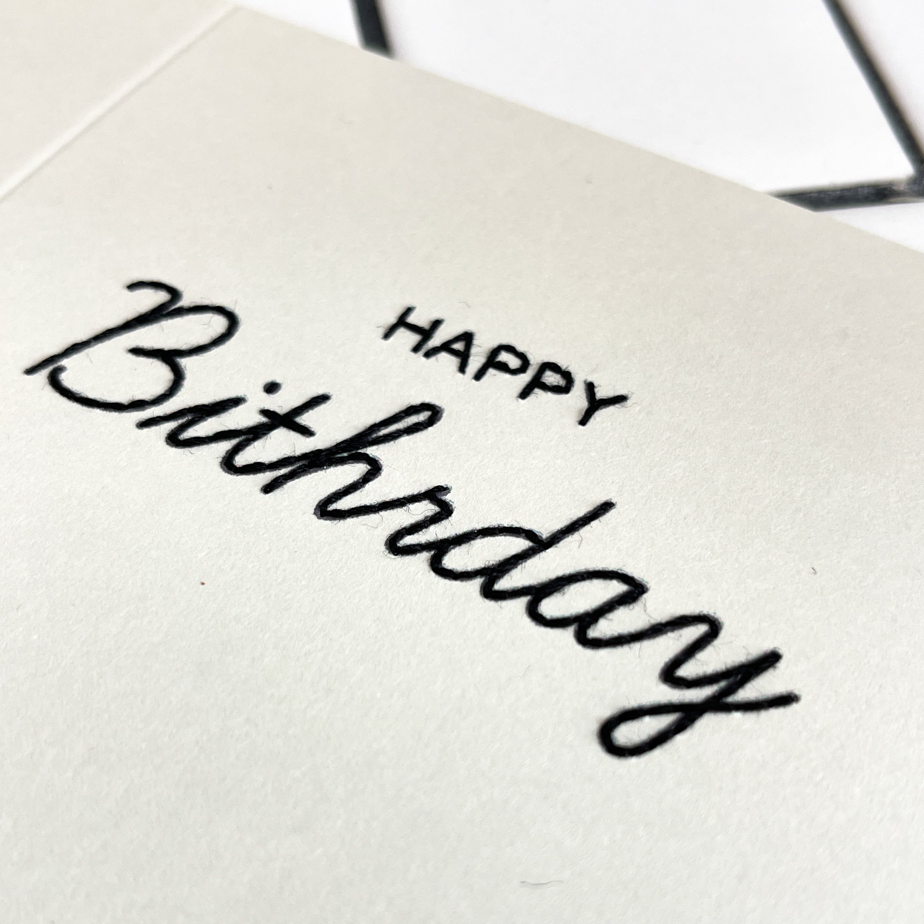 'Happy Birthday' Script Card