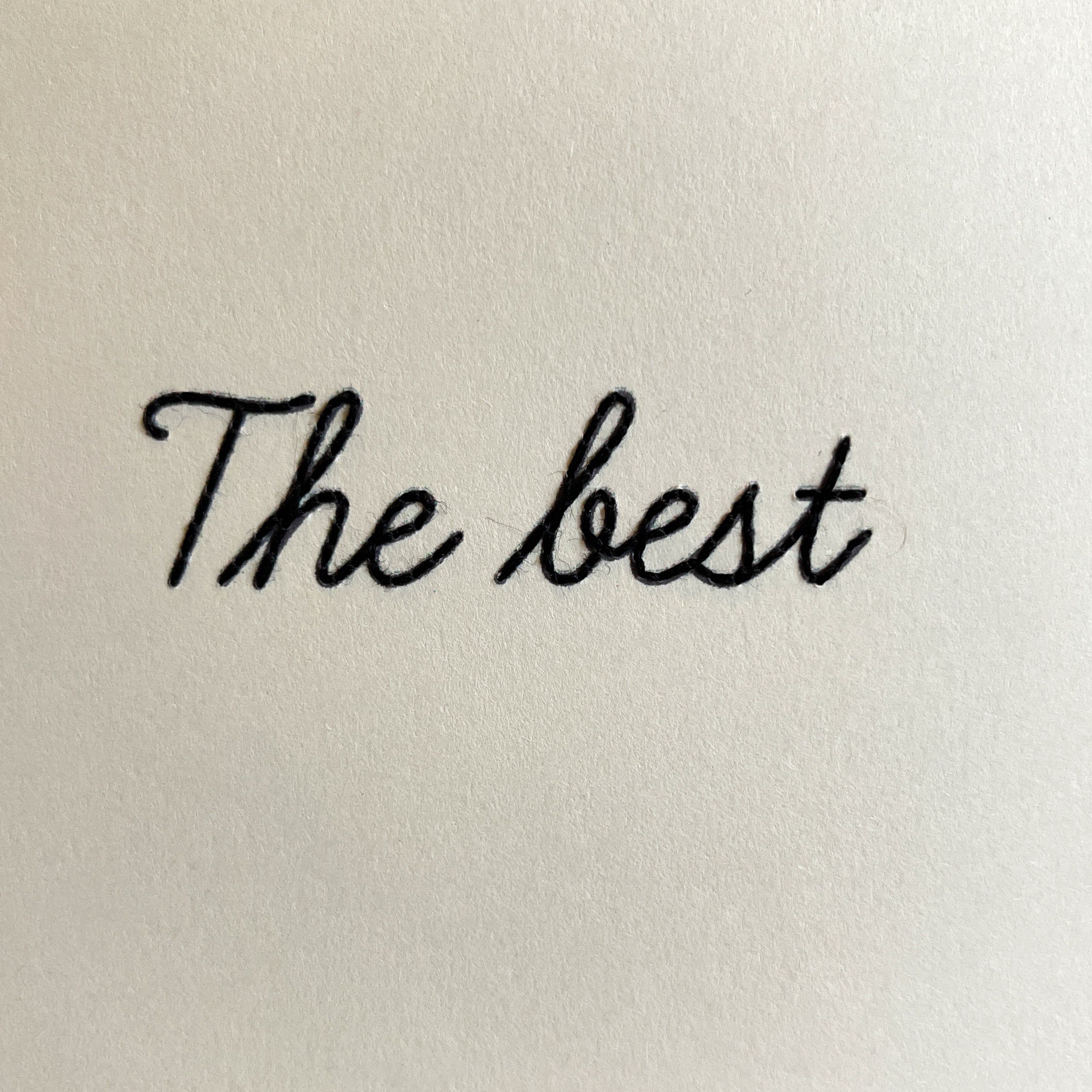 'The best' Script Card