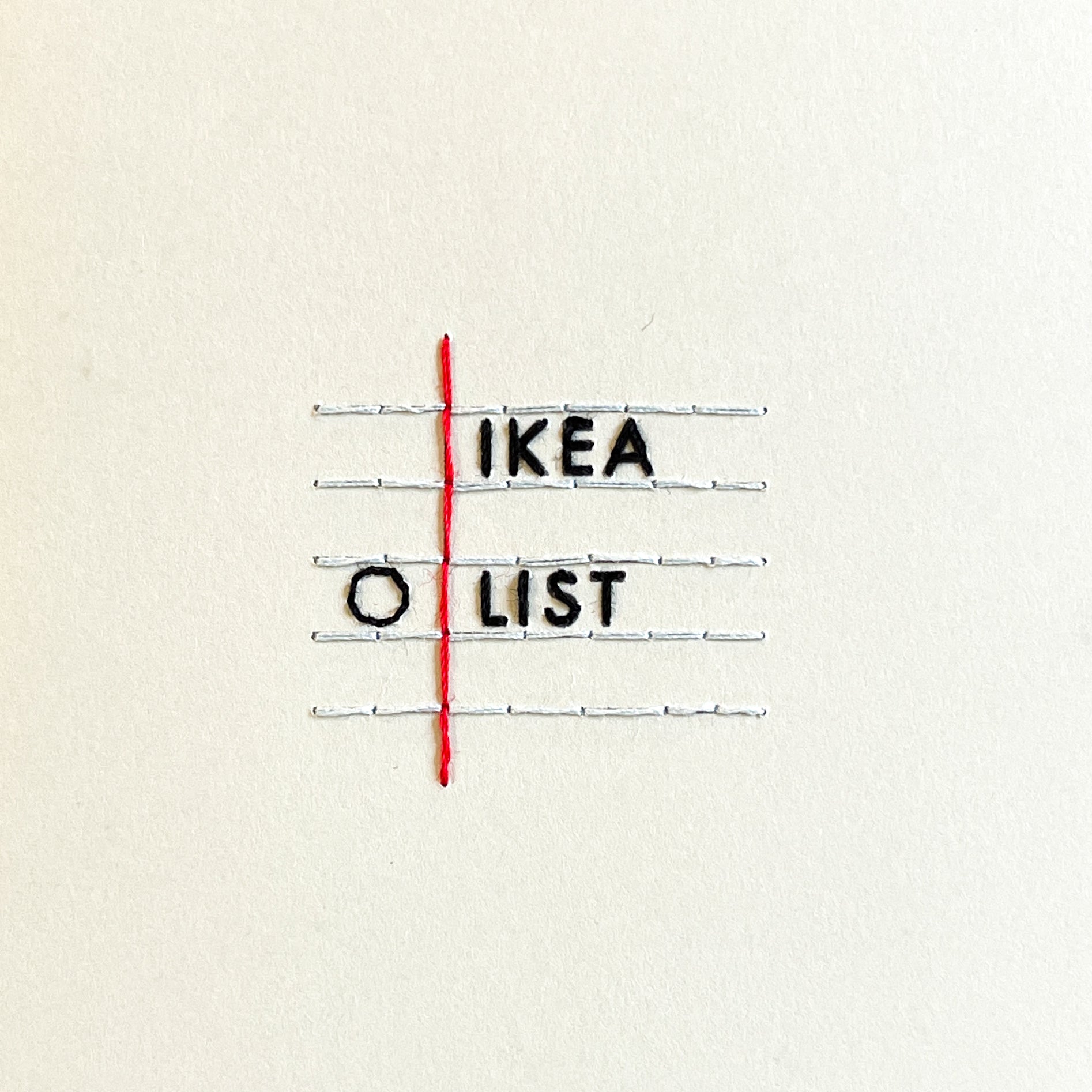 'Ikea List' New Home Card