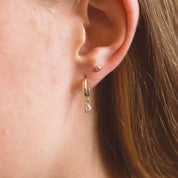 9ct Gold Dainty Gemstone Earring Set