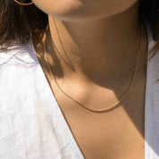 9ct Gold Spiga Layering Necklace