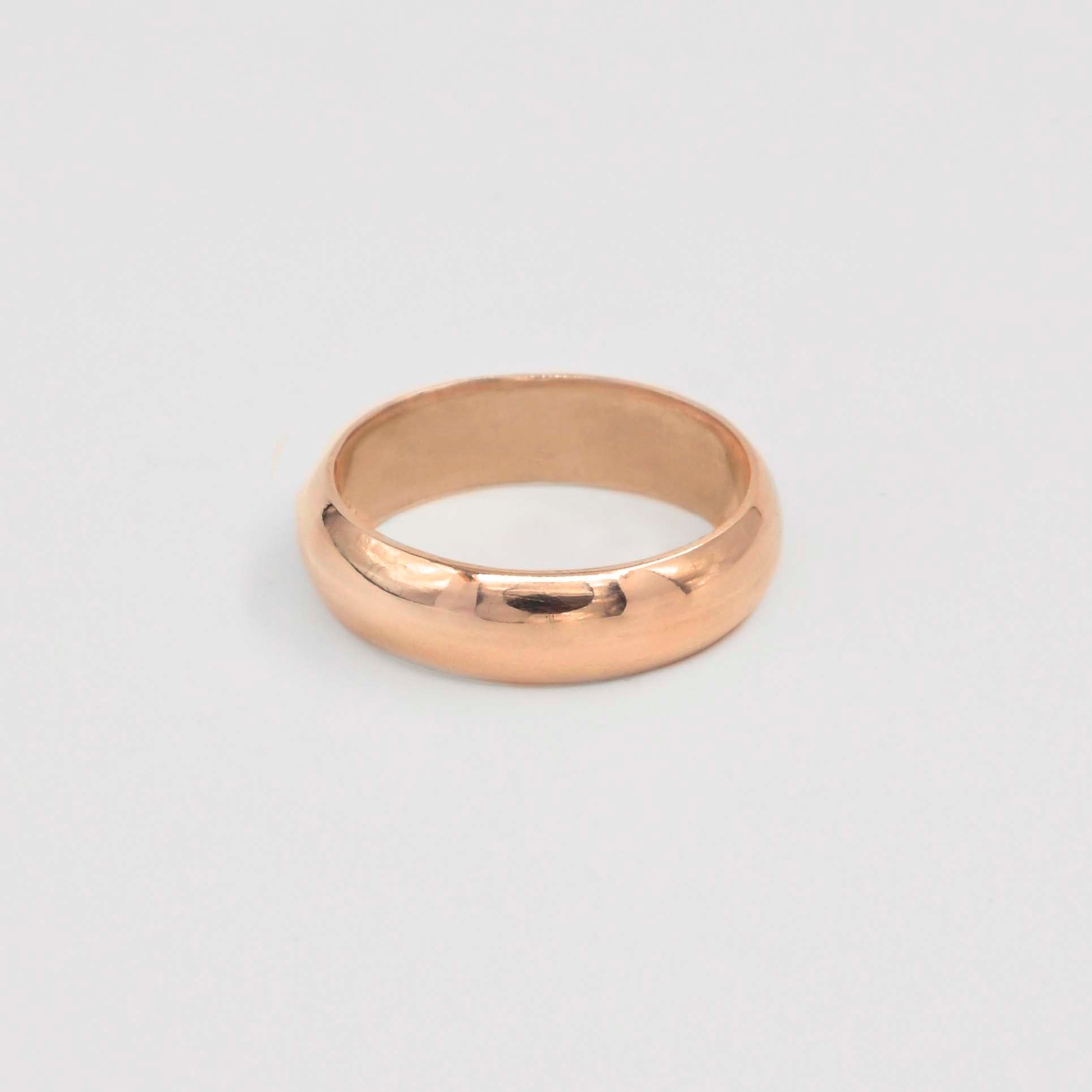 9ct Rose Gold Chunky Wedding Ring
