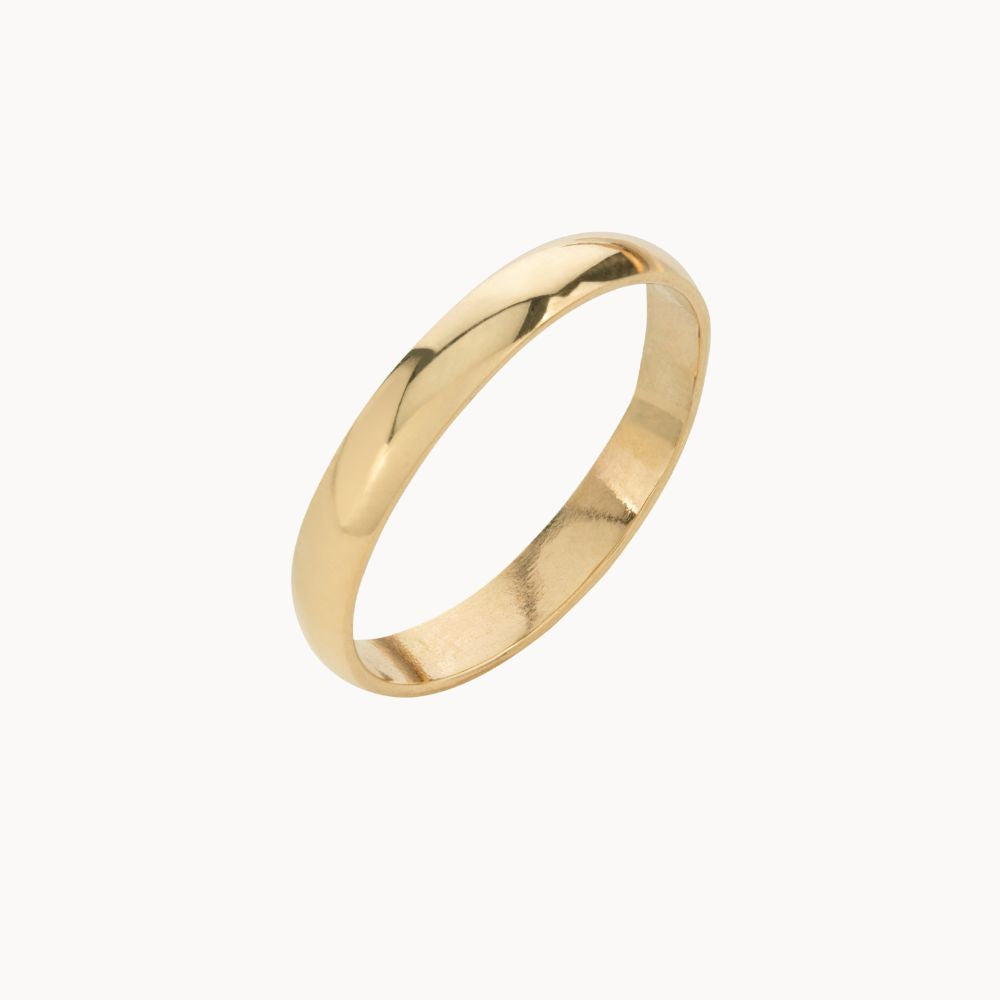 9ct Yellow Gold Light Wedding Ring