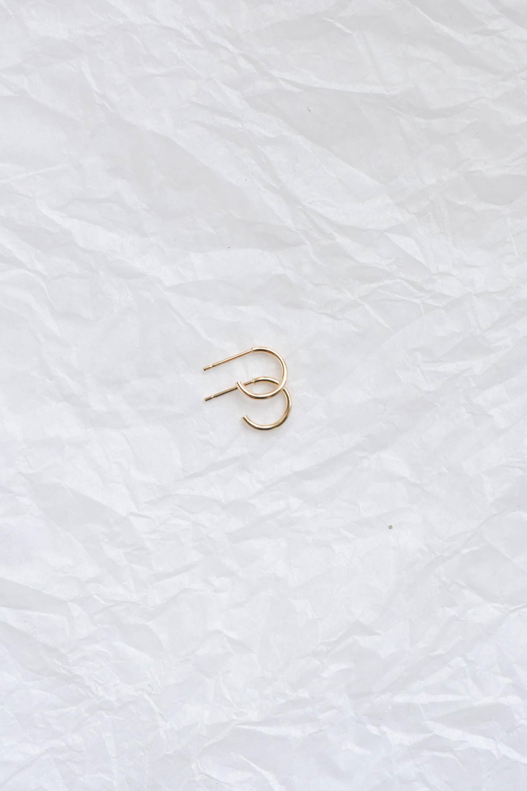 9ct Gold Micro Delicate Hoop Earrings