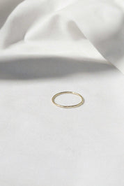 9ct Gold Hammered Stacking Ring