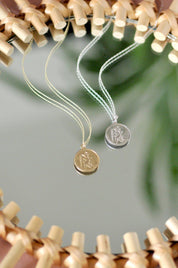 9ct Gold Saint Christopher Medallion Necklace