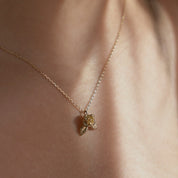 9ct Gold 'Roses Are Red' Pendant Necklace