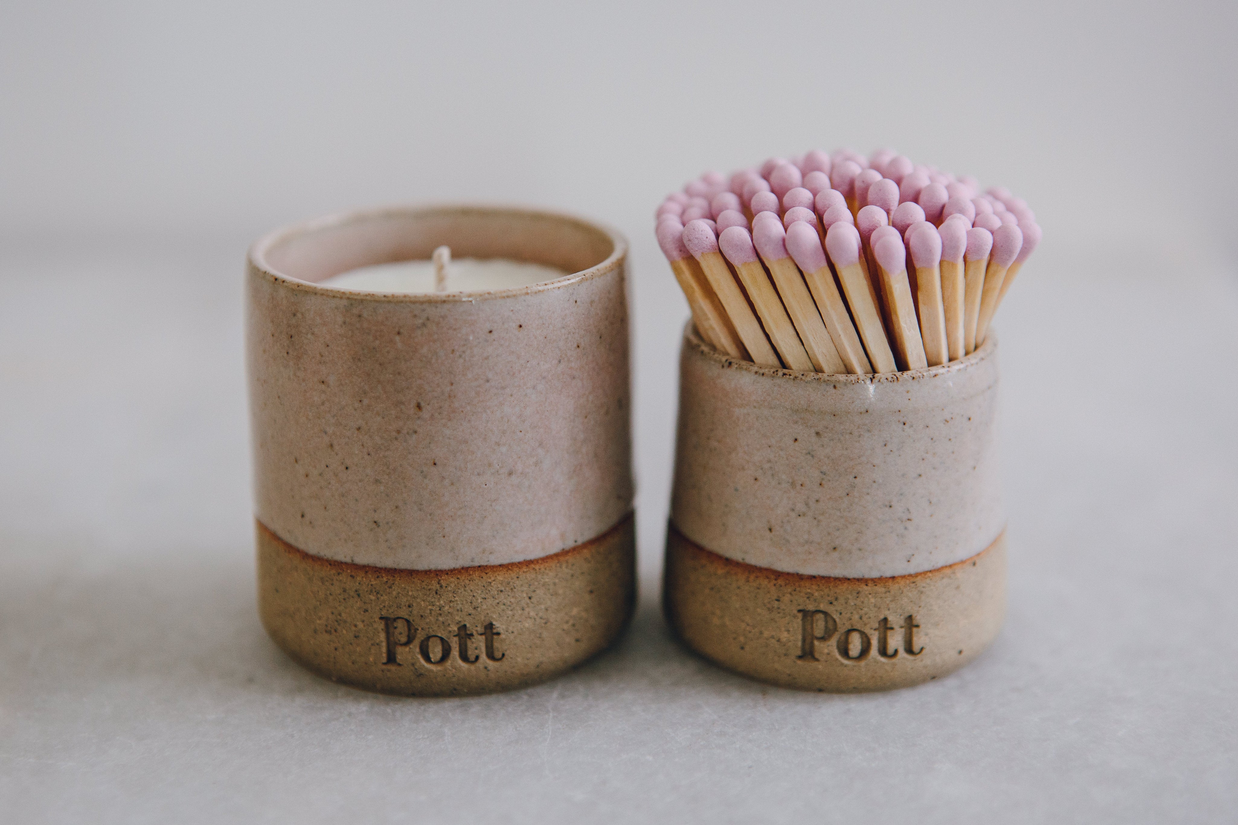 The Petite Blush Set (Petite candle + MatchPott)