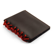 Deep Brown Felrigg Leather and Rope Wallet