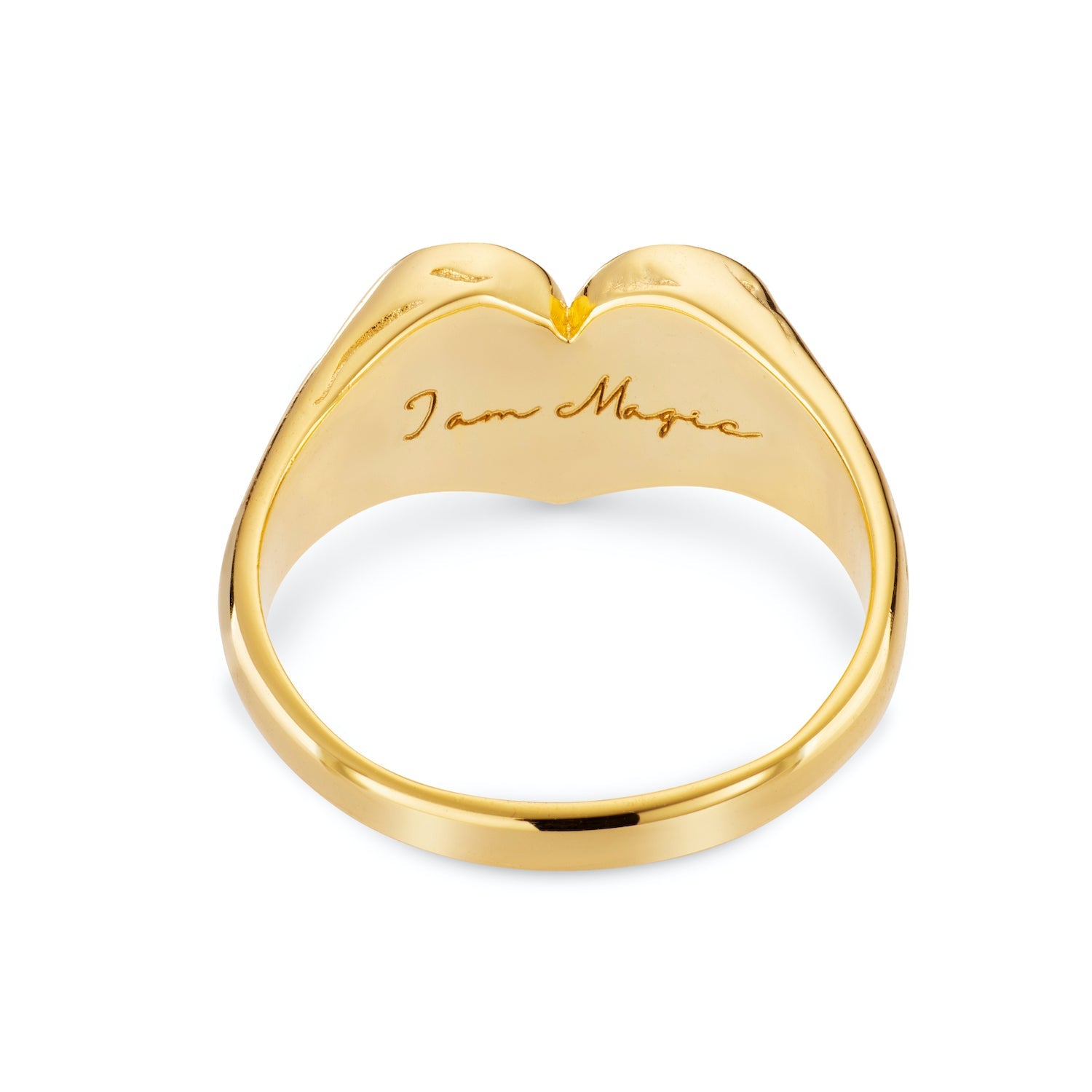 Heart Signet Ring- Solid Gold