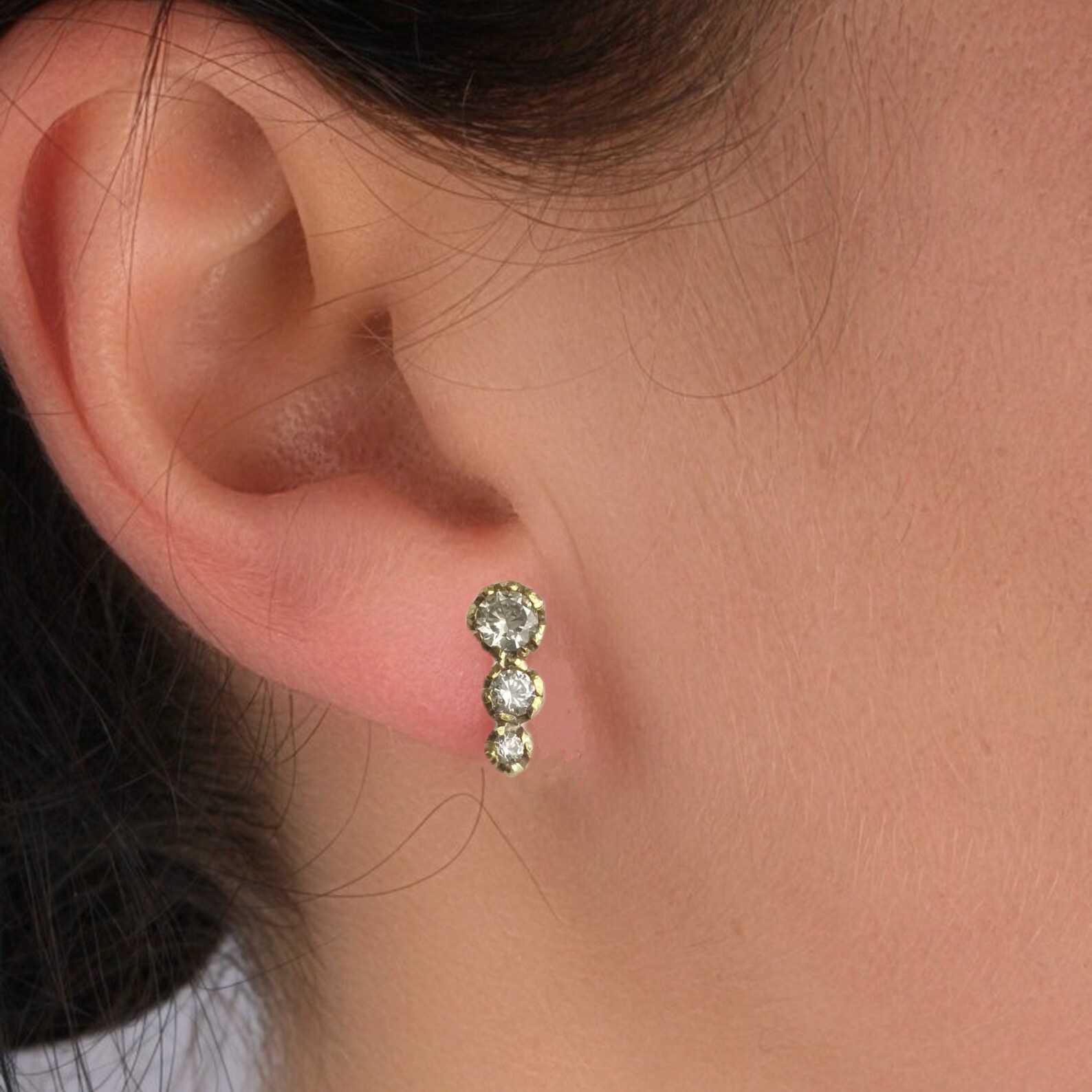 Altair Diamond Stud Earrings