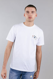 white Trace graphic t-shirt