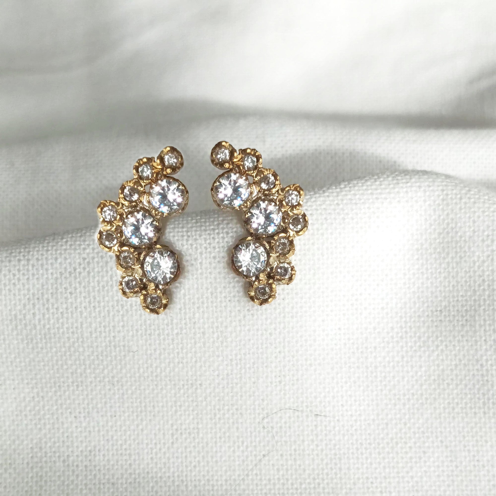 Aynur Diamond Stud Earrings