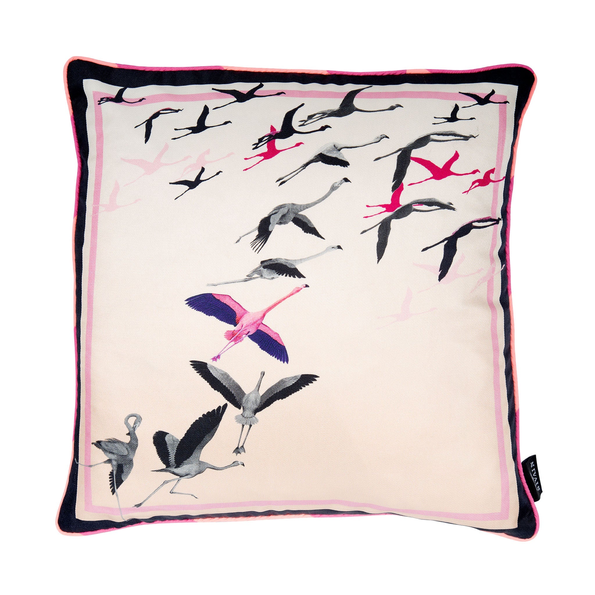 Bivain_-_C042_Flamingo_Pink_-_Silk_twill_and_cotton_viscose_velvet_flamingo-print_cushion_front.jpg