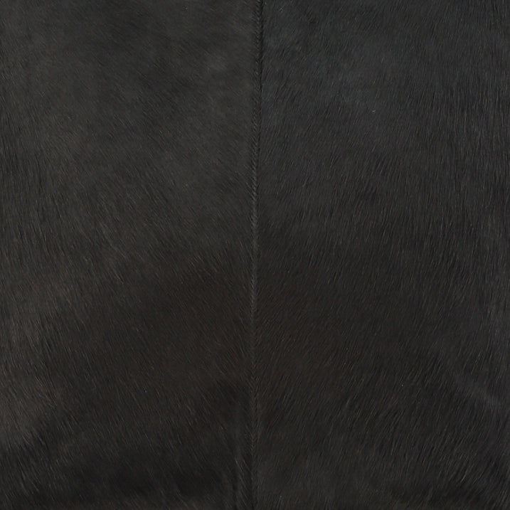 Black Calf Hair Leather Horizontal Tote