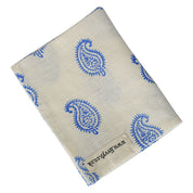 Paisley Linen Tea Towel (Blue)