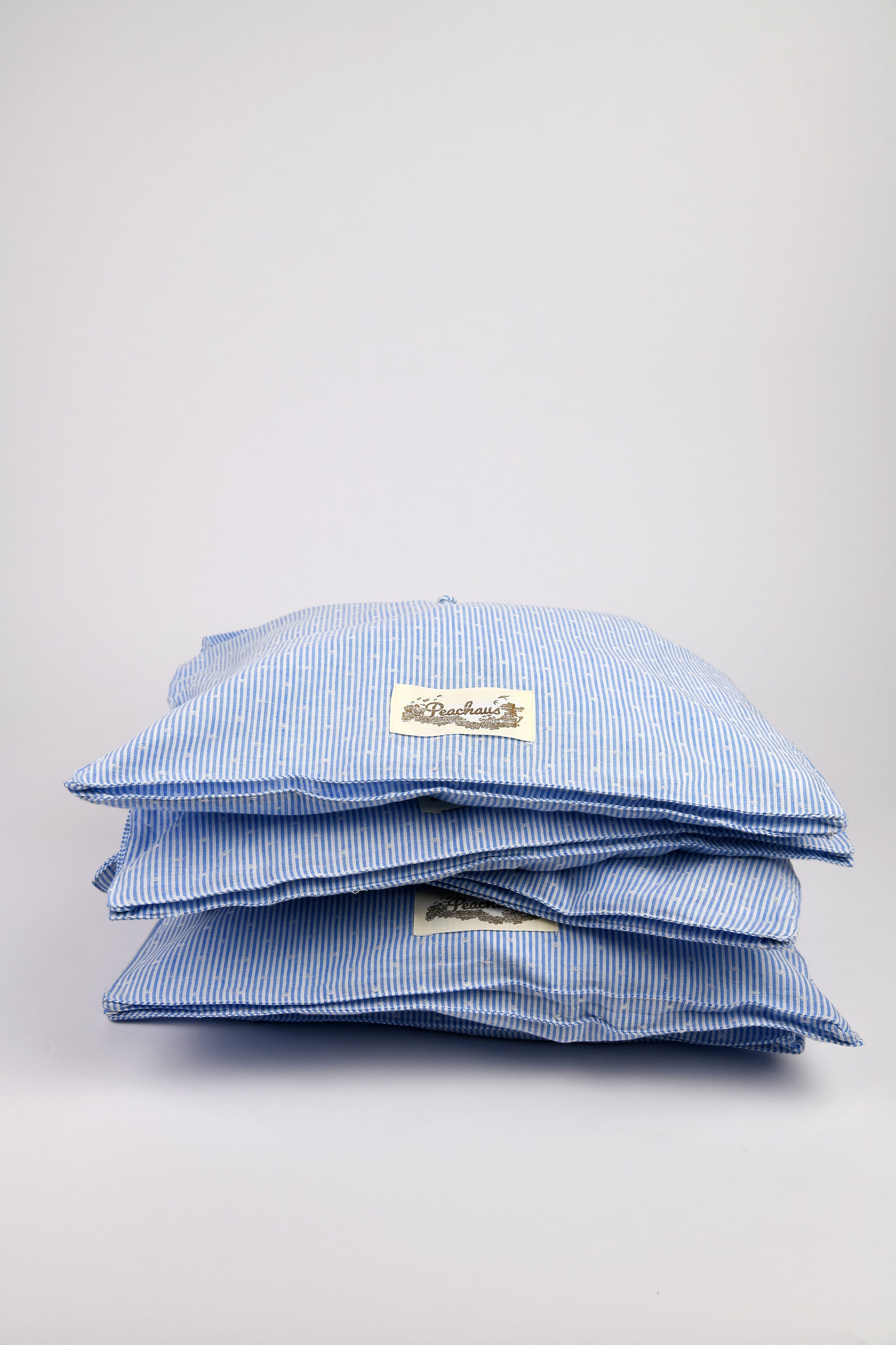 Olearia ethical-cotton pyjama case - Mountain Blue