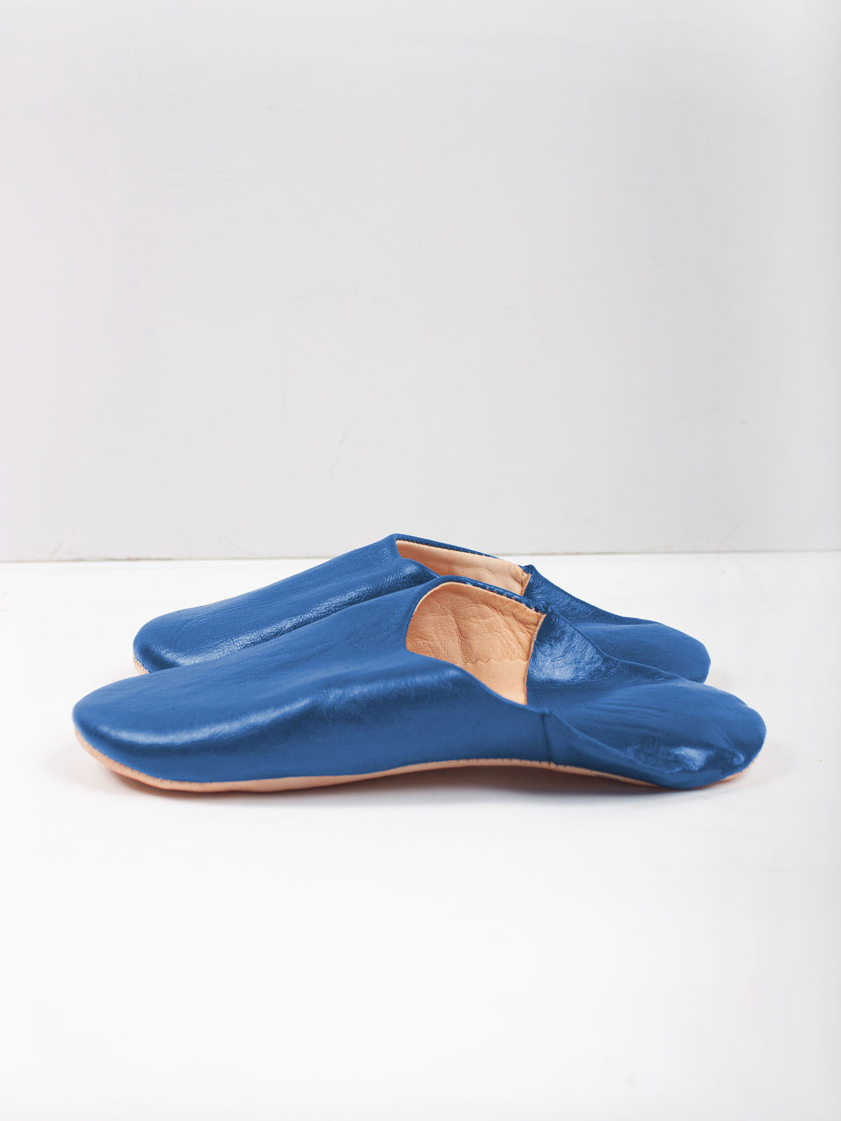 Moroccan Babouche Basic Slippers, Majorelle Blue