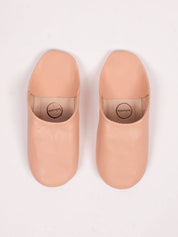 Moroccan Babouche Basic Slippers, Ballet Pink