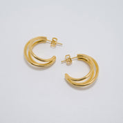 Brontë Gold Hoops Earrings