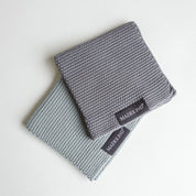 Knitted Dishcloth, Grey - Set of 2