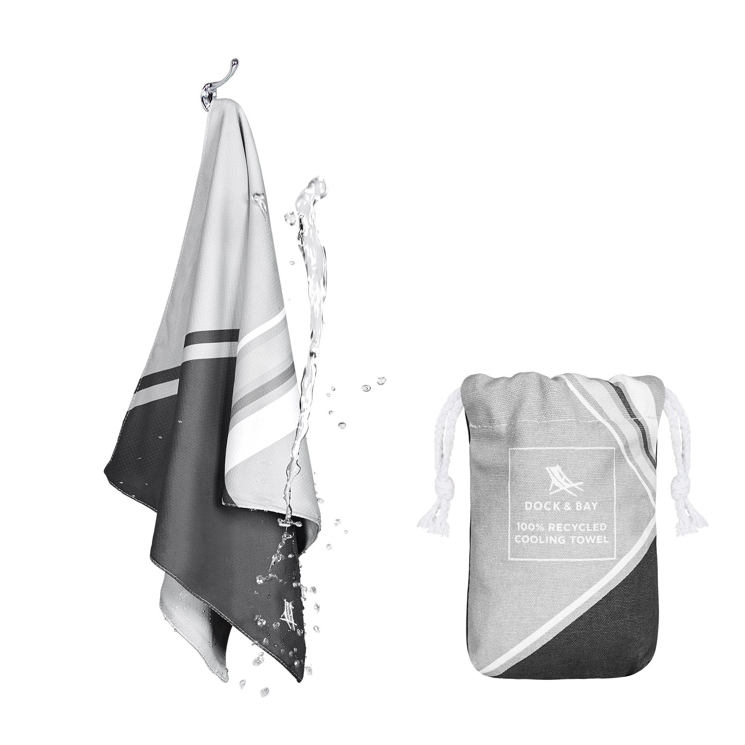 Cooling Sports Towel - Go Faster - Pace Grey