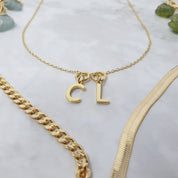18ct Gold Plated Initial Pendant Charms