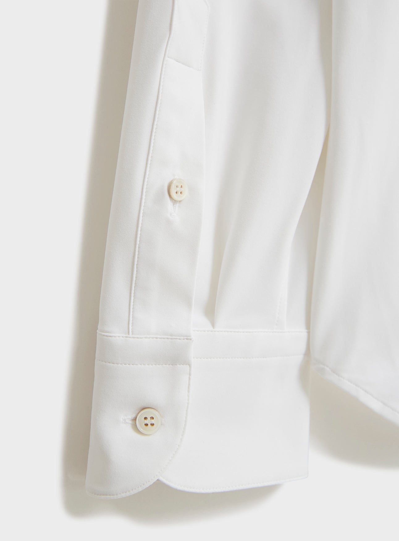 Recycled Italian White Twill Comfort Shirt