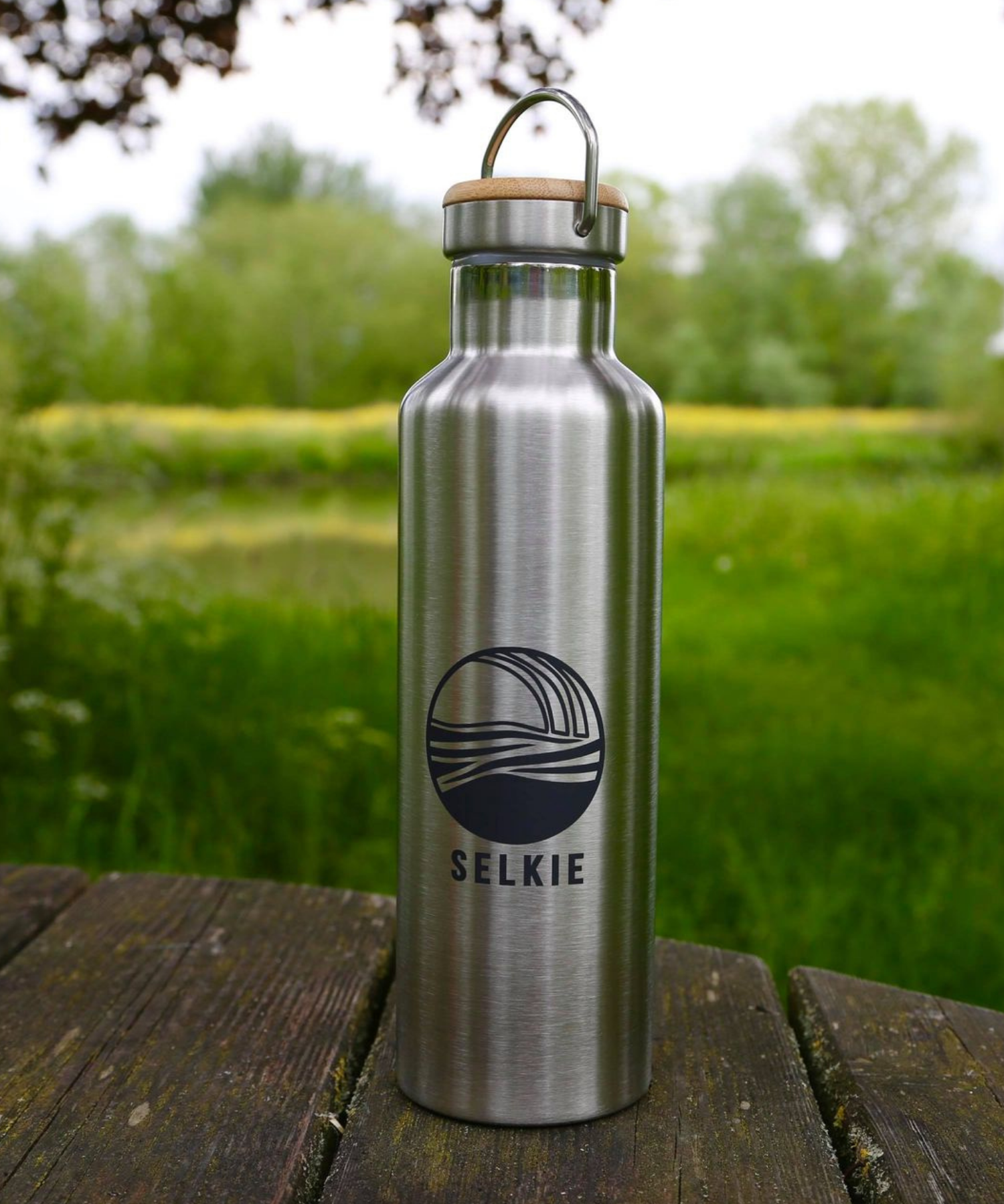 WATER CANTEEN WITH SELKIE WAVE LOGO