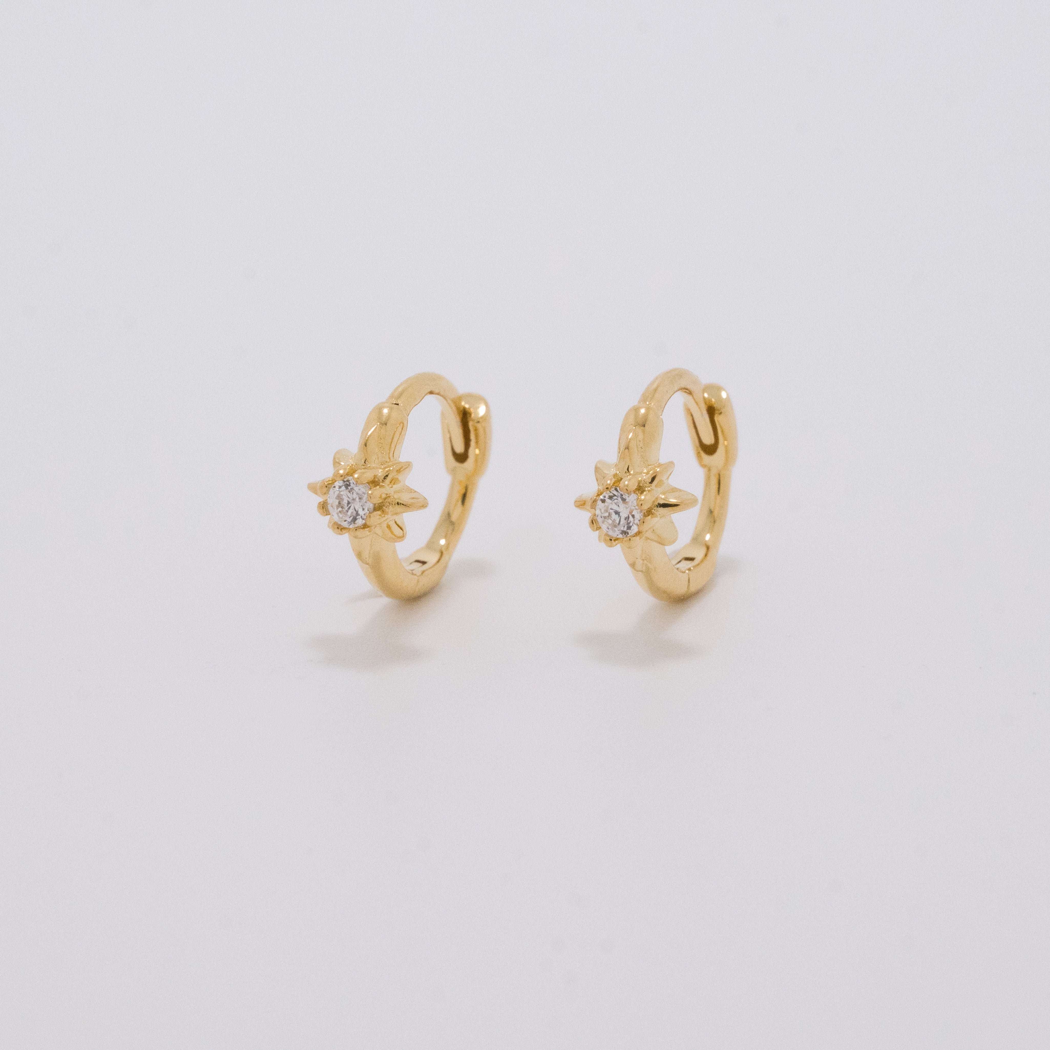 Cassiopea Gold Huggie Earrings