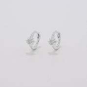 Cassiopea Silver Huggie Earrings