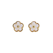 Mini Porcelain Daisy Stud Earrings