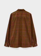 Recycled Flannel Chocolate Check Spitalfields Overshirt