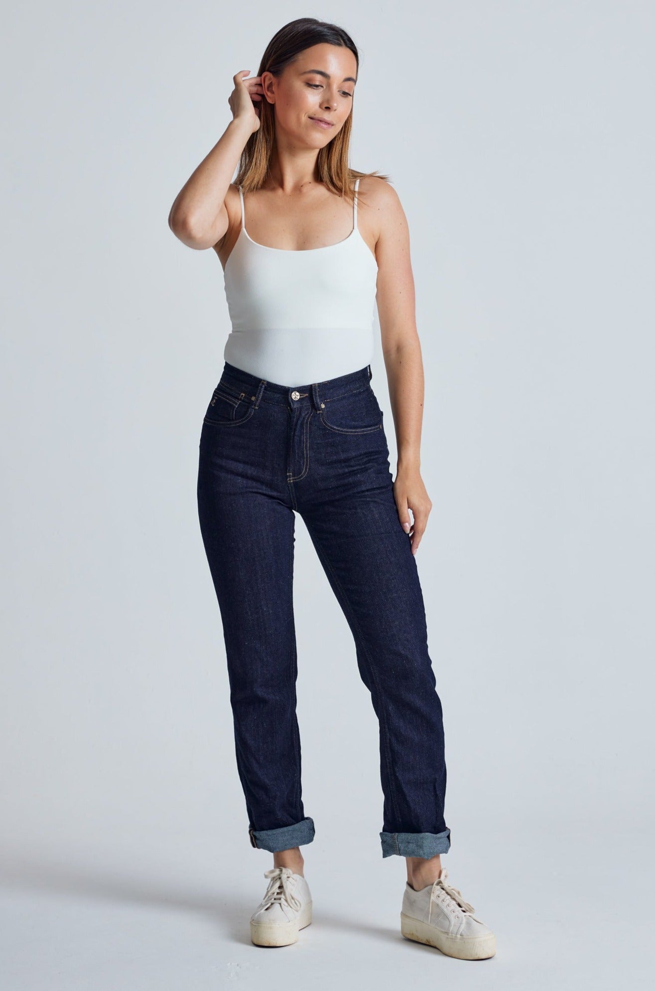 Rinse Lucille Tapered Jeans - GOTS Certified Organic Cotton And Hemp