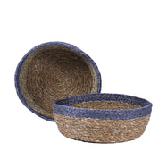 Grey Trim Bread Basket