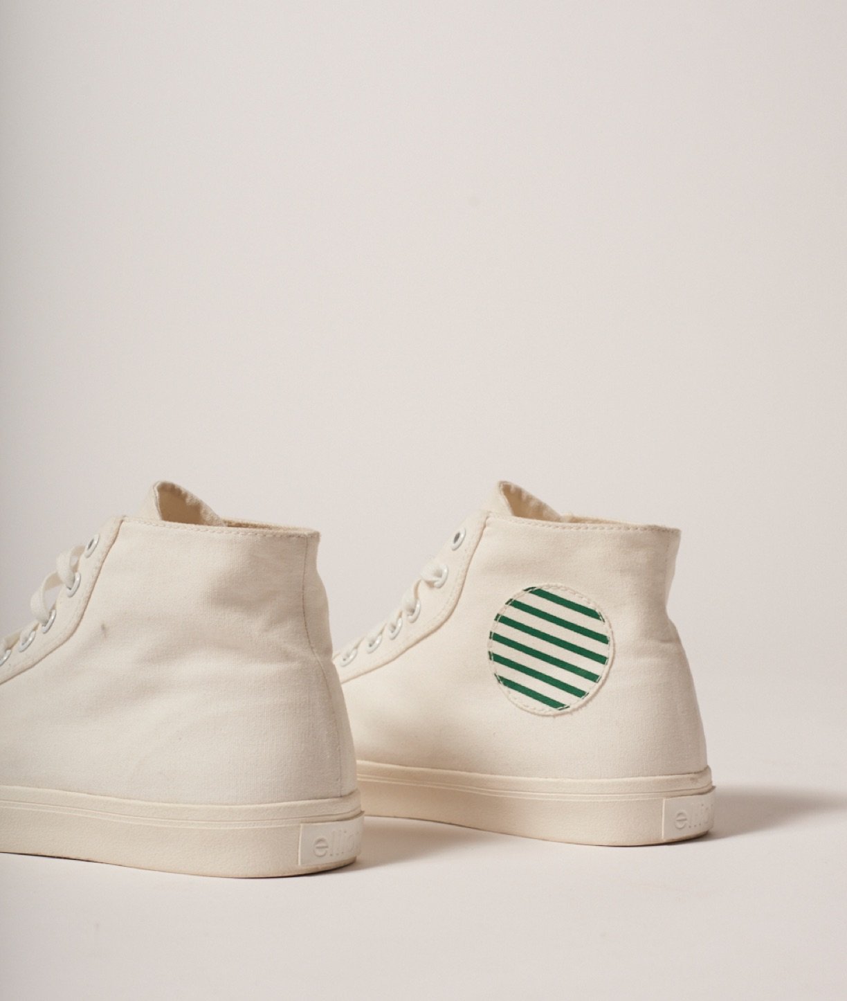 Elliott Footwear High-Top Recycled Canvas White/Stripes
