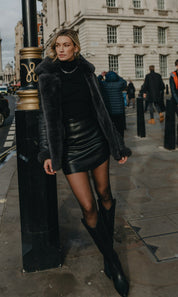 Aaria London x Dom Goor - Leather Skirt