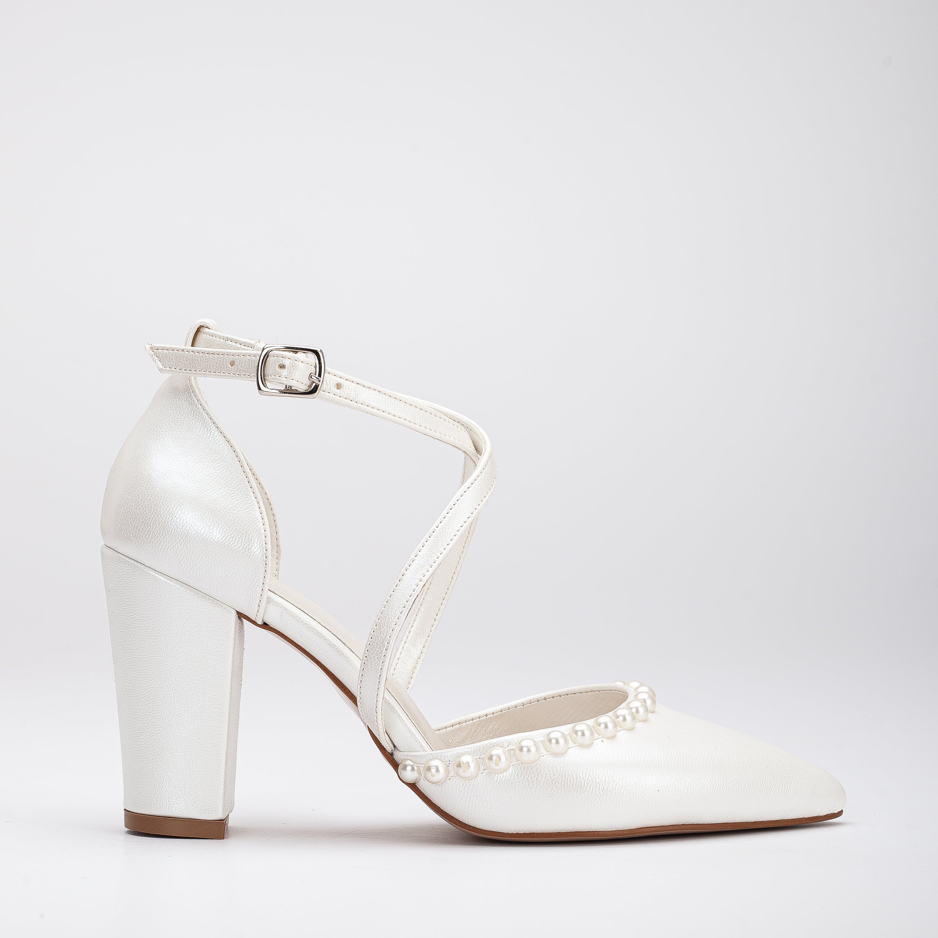 Sina - Ivory Pearl Bridal Heels