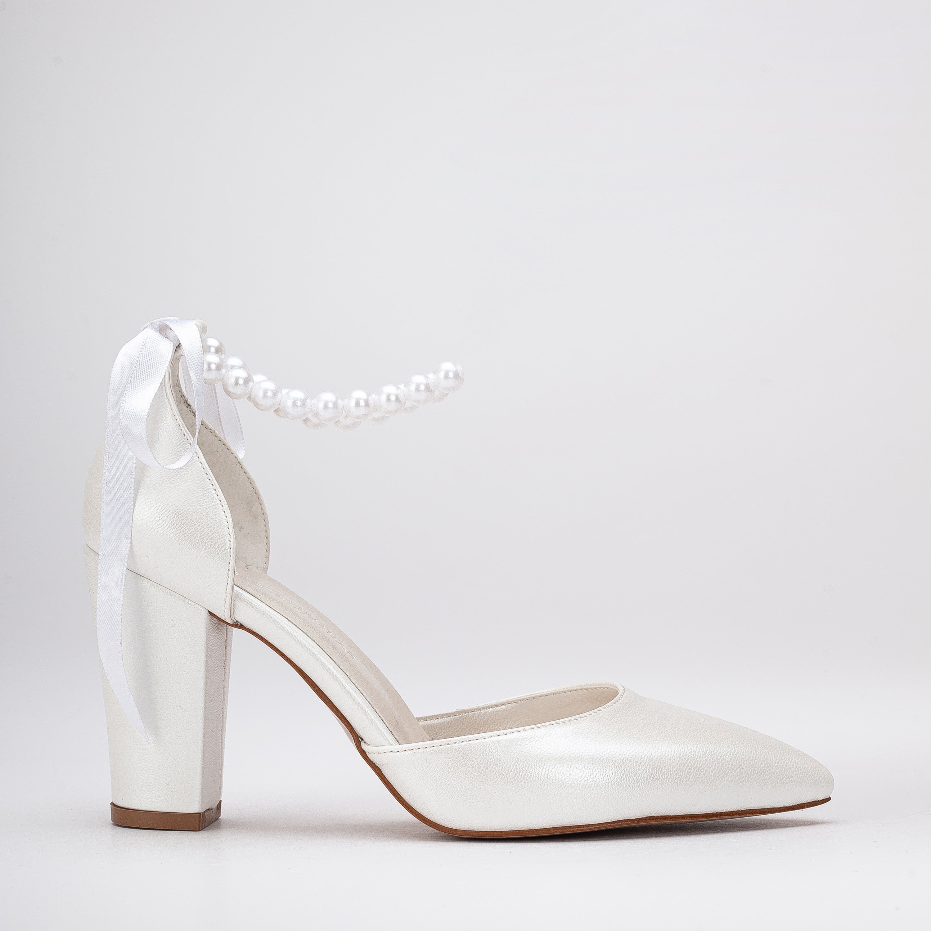 Agnes - Ivory Pearl Wedding Heels