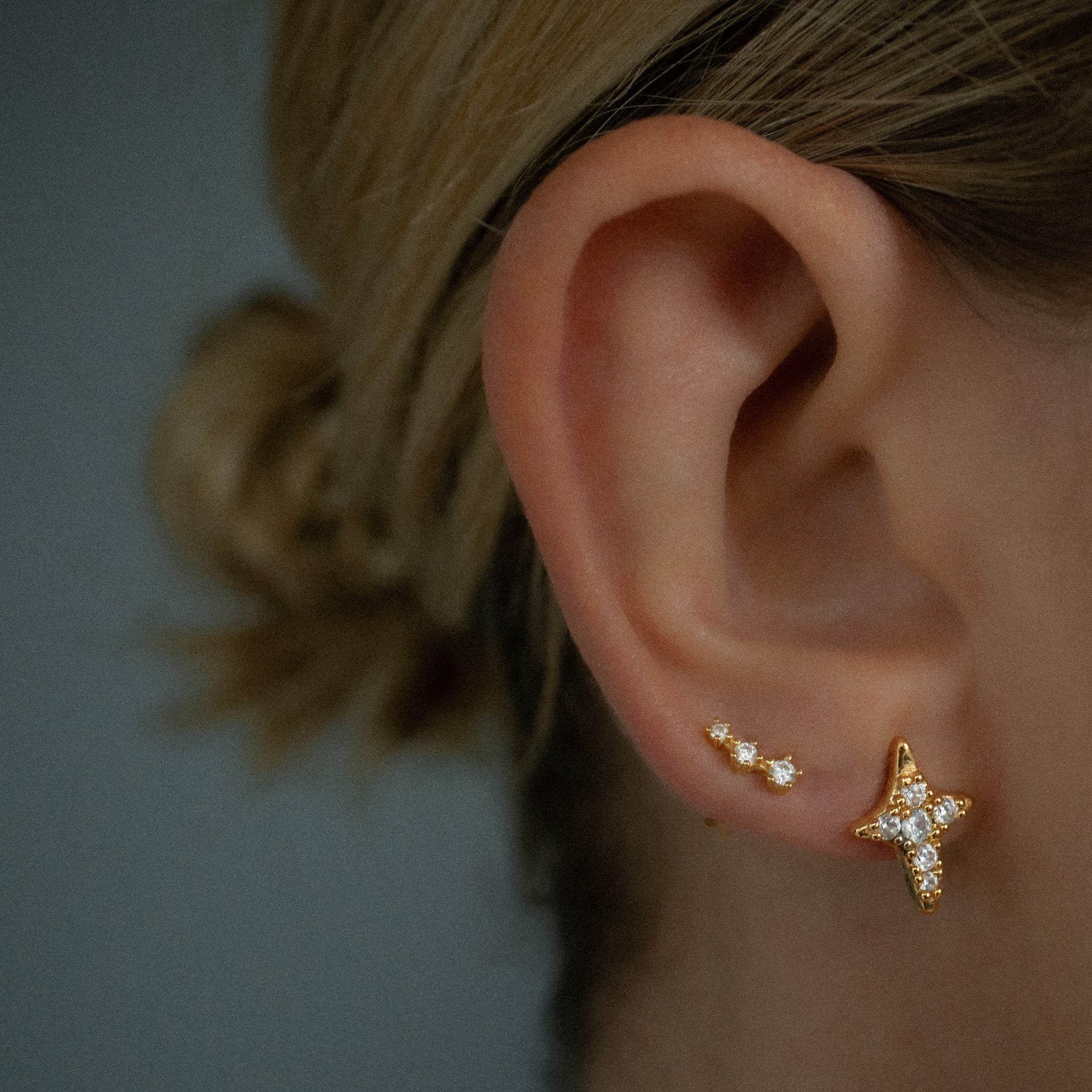 Santiago Stud Earrings - Gold