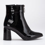 Ines - Black Patent Boots