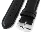 Black and Silver Vegan Leather Strap