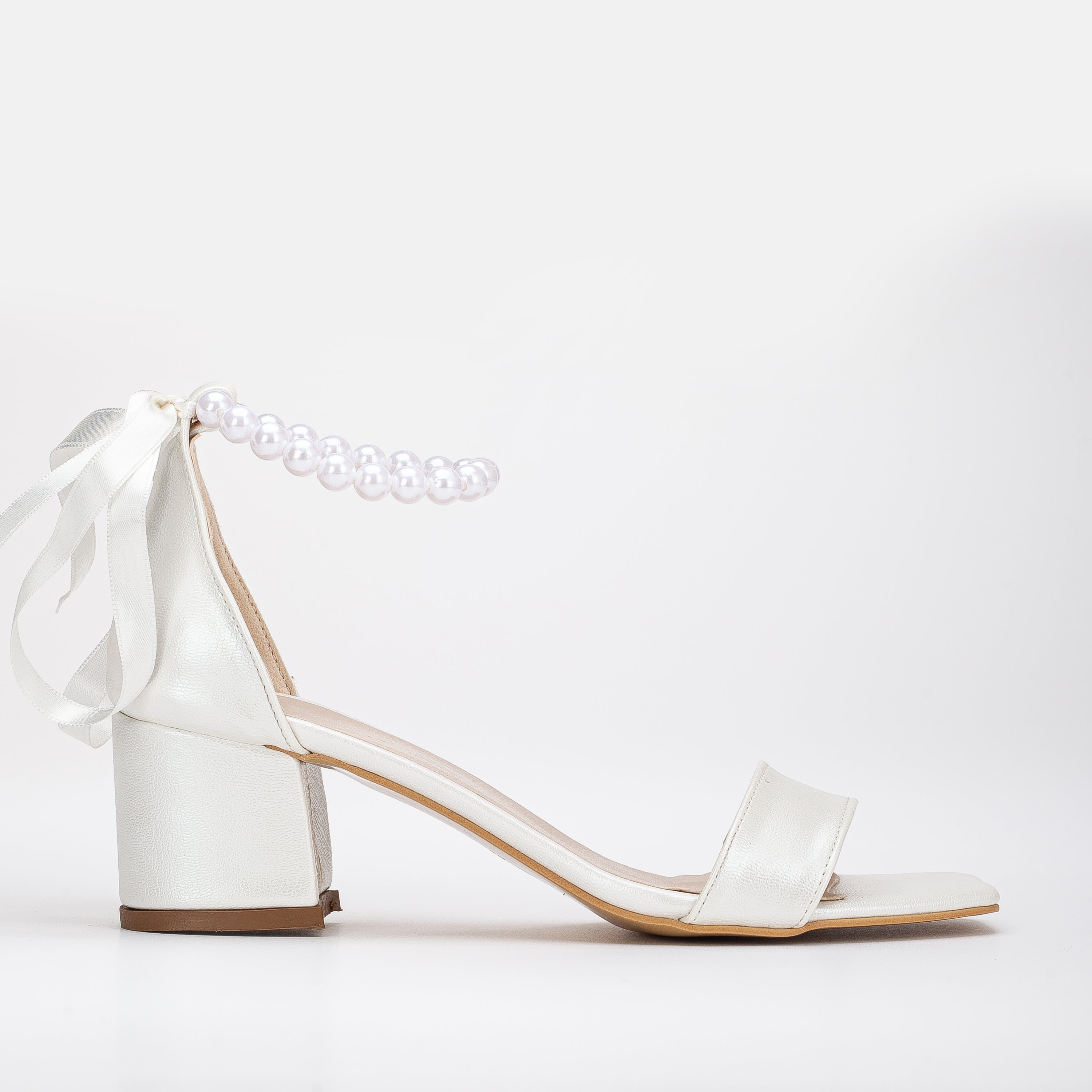 Lucille - Ivory Pearl Wedding Sandals