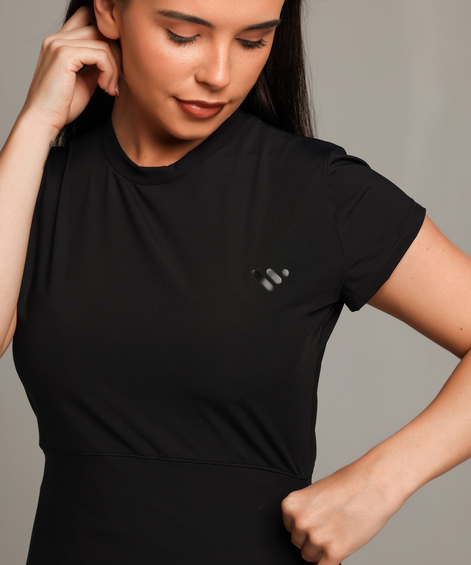Capped Sleeve Compression Top