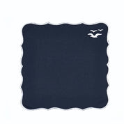 Seagull Embroidery Linen Napkins (Set of 2)